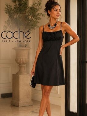 VTG Cach’e Cocktail Dress,Instantly Slimming,Simply Elegant,Excellent Con,Size L
